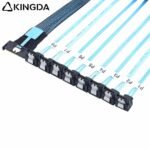 Slim SAS SFF 8654 MCIO 8I (74P) to 8X right angle SATA 7P PCIE5.0 Data Connection Cable - Image 3