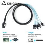 MINI SAS 8087 to 4X SATA Server Internal High-Speed Connection Wire Harness - Image 4