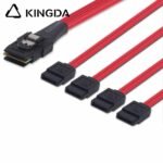 MINI SAS 8087 to 4X SATA Red Server Internal High-Speed Connection Wire Harness - Image 2