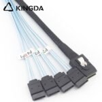 MINI SAS 8087 to 4X SATA without Spring Reversed Connector Server Internal High-speed Connection cable - Image 4