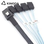 MINI SAS 8087 to 4X SATA without Spring Reversed Connector Server Internal High-speed Connection cable - Image 2