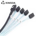 MINI SAS 8087 to 4X SATA without Spring Reversed Connector Server Internal High-speed Connection cable - Image 5