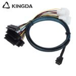 Mini SAS HD SFF-8643 to 4x SFF 8482 with power High Speed Server Internal Connection Wire Harness