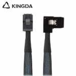 Mini SAS HD SFF-8643 to right turn right bend SFF 8087 High Speed Server Internal Connection cable - Image 2