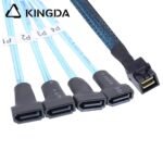 Mini SAS HD SFF-8643 to 4X SATA 7P male High Speed Server Internal Connection cable - Image 2
