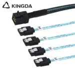 Mini SAS HD SFF-8643 to 4X SATA 7P High Speed Server Internal Connection cable - Image 3