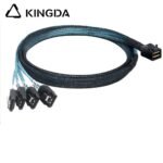 Mini SAS HD SFF-8643 to 4X SATA 7P High Speed Server Internal Connection cable