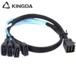 Mini SAS HD SFF-8643 to 4X SATA 7P male High Speed Server Internal Connection cable