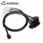 Mini SAS HD SFF-8643 to 4x SFF 8482 with power High Speed Server Internal Connection Wire Harness - Image 3