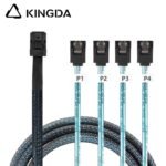 Mini SAS HD SFF-8643 to 4X SATA 7P High Speed Server Internal Connection cable - Image 2