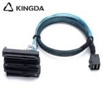 Mini SAS HD SFF-8643 to SFF 8482 2-IN-1 High Speed Server Internal Connection Wire Harness