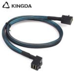 Mini SAS HD SFF-8643 to right angle 90 degree SFF 8643 High Speed Server Internal Connection Wire Harness - Image 4