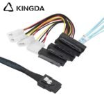 MINI SAS SFF-8087 TO 4X SFF-8482 with Power Servers In-computer High-Speed Connection Cable - Image 2