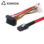 MINI SAS SFF-8087 TO 4X SFF-8482 with Power Servers In-computer Red High-Speed Connection Cable - Image 4