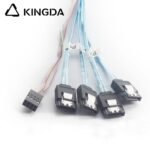 MINI SAS SFF 8087 to 4X SATA with Sideband SB In-Server High-Speed Connection Cable - Image 2
