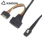 MINI SAS SFF-8087 to U.2 SFF-8639 Female with SATA 15P Power Male Server Connection Cable - Image 4