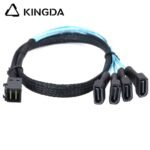 Mini SAS HD SFF-8643 to 4X SATA 7P male High Speed Server Internal Connection cable - Image 4