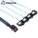 Mini SAS HD SFF-8643 to 4X right turn right bend SATA 7P High Speed Server Internal Connection cable - Image 5