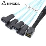 Mini SAS HD SFF-8643 to 4X SATA 7P male High Speed Server Internal Connection cable - Image 5