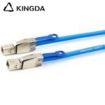 PCIE MINI SAS SFF-8644 36P male to SFF-8644 36P male Military blue server Connection Cable - Image 2