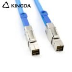 PCIE MINI SAS SFF-8644 36P male to SFF-8644 36P male Military blue server Connection Cable - Image 3