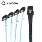 Mini SAS HD SFF-8087 to 4X Left Bend SATA Left Turn SATA High Speed Server Internal Connection Wire Harness - Image 5