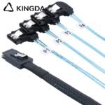 Mini SAS HD SFF-8087 to 4X Left Bend SATA Left Turn SATA High Speed Server Internal Connection Wire Harness - Image 6