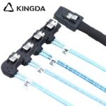 Mini SAS HD SFF-8087 to 4X Right turn 90 degree SATA High Speed Server Internal Connection Wire Harness - Image 4