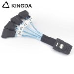 Mini SAS HD SFF-8087 to 4X SATA 7P male High Speed Server Internal Connection Wire Harness - Image 4