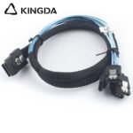 Mini SAS HD SFF-8087 to 4X SATA 7P with spring High Speed Server Internal Connection Wire Harness