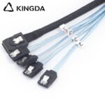 Mini SAS HD SFF-8087 to 4X SATA 7P with spring High Speed Server Internal Connection Wire Harness - Image 2