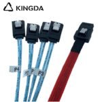 Mini SAS HD SFF-8087 to 4X SATA 7P with spring High Speed red Server Internal Connection Wire Harness - Image 5