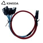 Mini SAS HD SFF-8087 to 4X SATA 7P with spring High Speed red Server Internal Connection Wire Harness