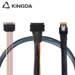 Slim SAS SFF 8654 4I (38P) to U.2 SFF 8639 WITH SATA 15P High speed data Connection Cable - Image 2