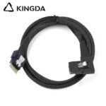 Slim SAS SFF 8654 4I (38P) to right turn right bend SFF 8643 High speed data Connection Cable