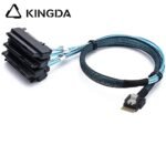Slim SAS SFF 8654 4I (38P) to 4 SFF 8482 2-IN-1 High speed data Connection Cable - Image 3