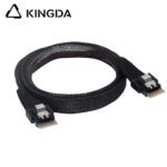 Slim SAS SFF 8654 4I (38P) to SFF 8654 4i male to male High speed data Connection Cable - Image 6