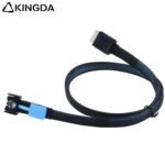 Slim SAS SFF 8654 MCIO 4I (38P) to Oculink SFF-8611 4i PCIE5.0 Data Connection Cable - Image 4
