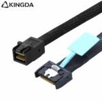 Slim SAS SFF 8654 MCIO 4I (38P) to MINI SAS HD SFF-8643 4i PCIE5.0 Data Connection Cable - Image 4