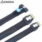 Slim SAS SFF 8654 MCIO 8I (74P) to dual 2X SFF-8654 4I S PCIE5.0 Data Connection Cable - Image 5