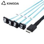 PCIE Oculink SFF 8611 4I To 4X right angle 90 degree SATA 7P High-Speed Connection cables - Image 3