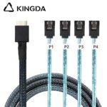 PCIE Oculink SFF 8611 4I To 4 port SATA 7P High-Speed Connection cables - Image 3