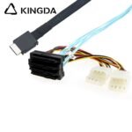 PCIE Oculink SFF 8611 4I To 4X U.2 SFF 8639 with 4P power High-Speed Connection cables - Image 3