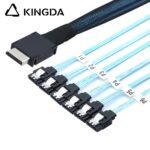 PCIE Oculink SFF 8611 4I To 6 port SATA 7P High-Speed Connection cables - Image 3
