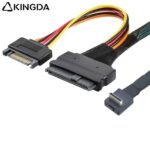 Right angle 90 degree PCIE Oculink SFF 8611 4I To U.2 SFF 8639 wit SATA 15P High-Speed Connection cables - Image 4