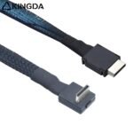 Right angle 90 degree PCIE Oculink SFF 8611 4I To Oculink SFF 8611 4I High-Speed Connection cables - Image 4