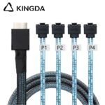 PCIE Oculink SFF 8611 4I To 4X right angle 90 degree SATA 7P High-Speed Connection cables - Image 2