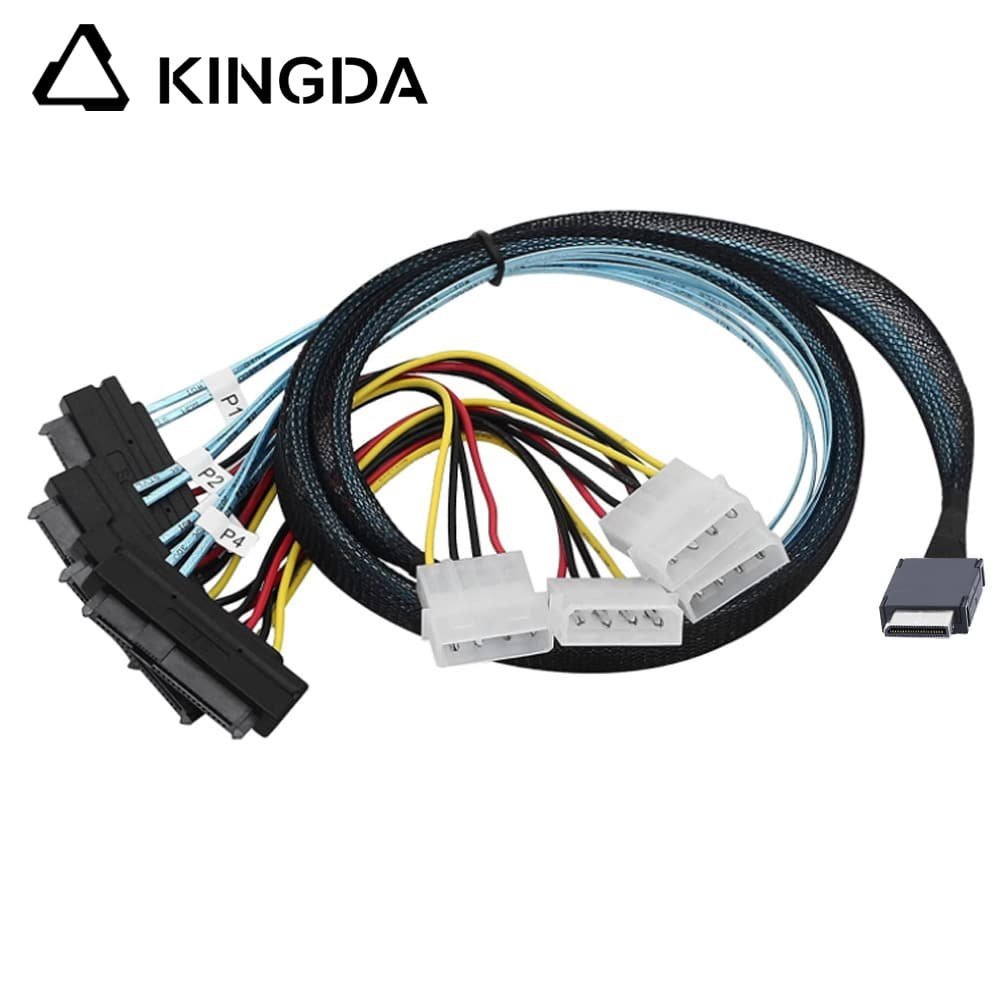 PCIE-Oculink-SFF-8611-4I-To-4X-SFF-8482-WITH-4P-POWER.jpg PCIE Oculink SFF 8611 4I To 4X U.2 SFF 8639 with 4P power High-Speed Connection cables - Image 1