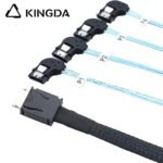 PCIE Oculink SFF 8611 4I To 4 port left turn left bend SATA 7P High-Speed Connection cables - Image 2