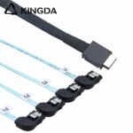 PCIE Oculink SFF 8611 4I To 4 port left turn left bend SATA 7P High-Speed Connection cables - Image 5